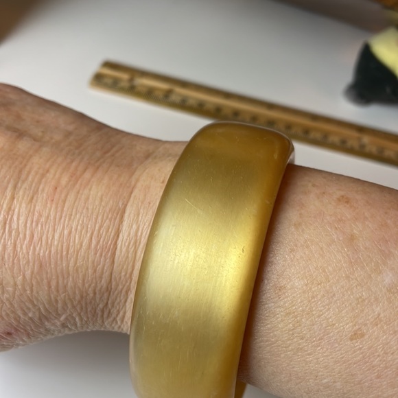 🌷VINTAGE CHRISTINA DEFALCO RESIN BANGLE BRACELET - Picture 4 of 4